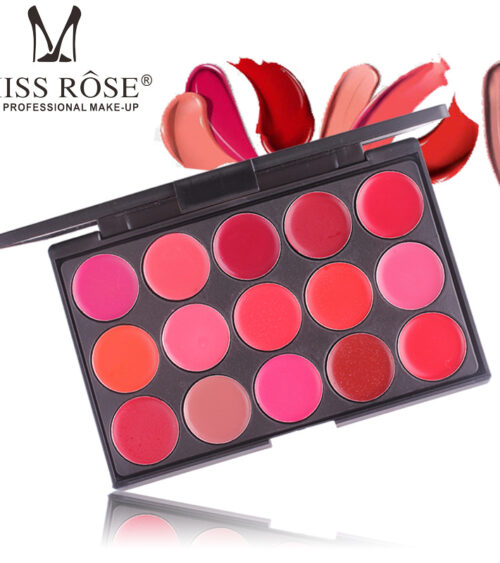 MISS ROSE PROFESSIONAL SERIES MATTE 15 COLORS MAKEUP LIPSTICK PALETTE
