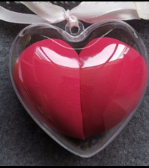 Alternative view of Super Mikrofiber Hjerteform Makeup Svamp Gavesæt til vådt og tørt