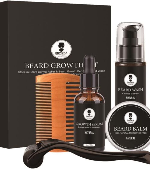 Skæg Pleje Kit Med Skæg Roller Til Mænd