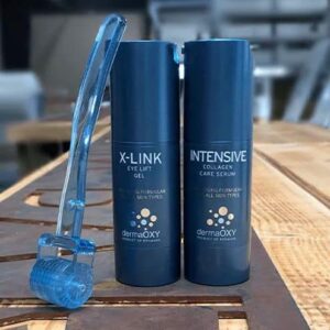 DermaOXY Set med dermalRollings & INTENSIVE Collagen Care Serum + X-LINK Eye Lift Gel