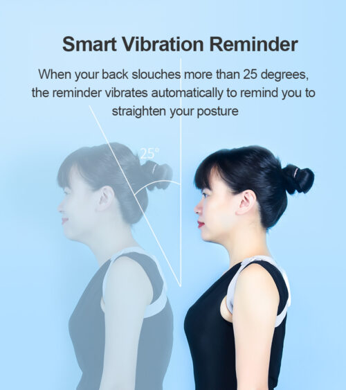 Alternative view of Smartposture korrektor med sensor vibration for at minde om at rette ryggen