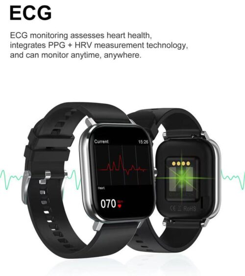 Alternative view of Aktivitetsur med PPG+EKG- Sort