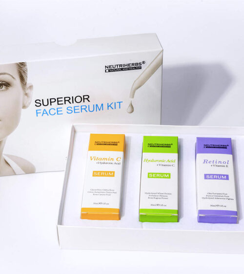 Alternative view of Neutriherbs Serum Kit - Hyaluron, Retinol, Vitamin C Serum med Dermaroller