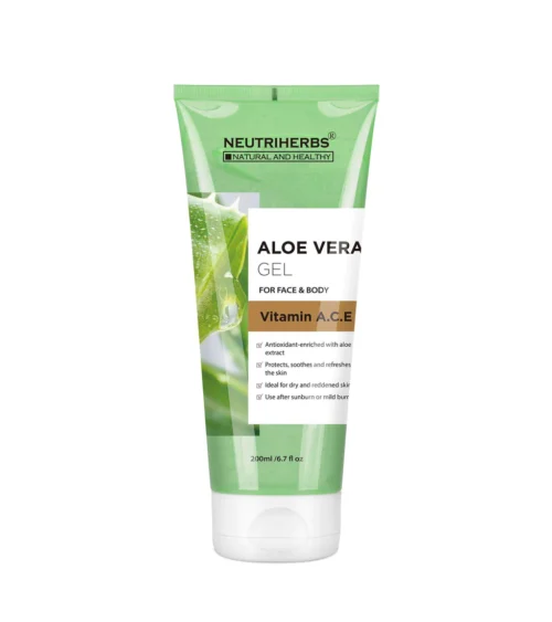 Neutriherbs Aloe Vera Gel med vitamin A, C og E 200ml