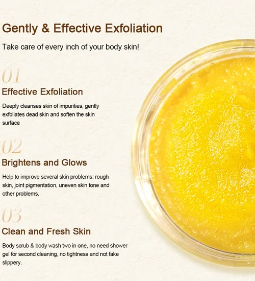 Neutriherbs C-vitamin ¨g Gurkemeje Eksfolierende Body Scrub 200gr - Billede 4