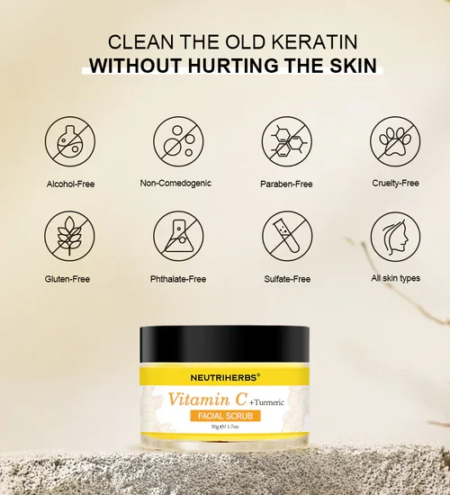 Alternative view of Neutriherbs C-vitamin og Gurkemeje Exfoliating  Ansigtsscrub 50gm