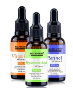 Neutriherbs Serum Kit – Hyaluron, Retinol, Vitamin C Serum med Dermaroller