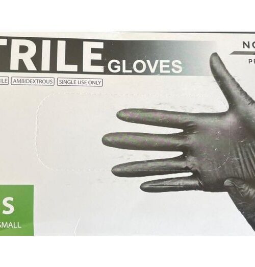 Nordic Protect Nitril handsker sort pudderfri - 100 stk