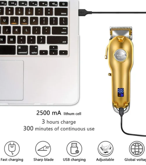 Alternative view of Kemei Hårklipper Model KM-1986