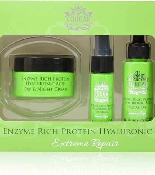 Cougar Enzyme Rich Protein Hyaluronic Trio Set, 3-Piece