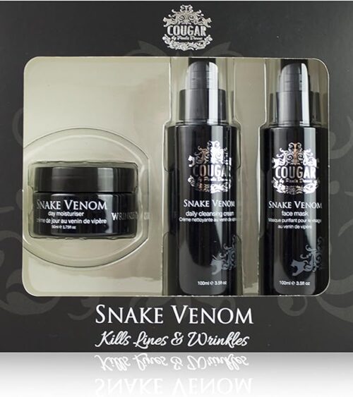 Cougar Snake Venom Cleanse and Mask Gift Set, 3-Piece