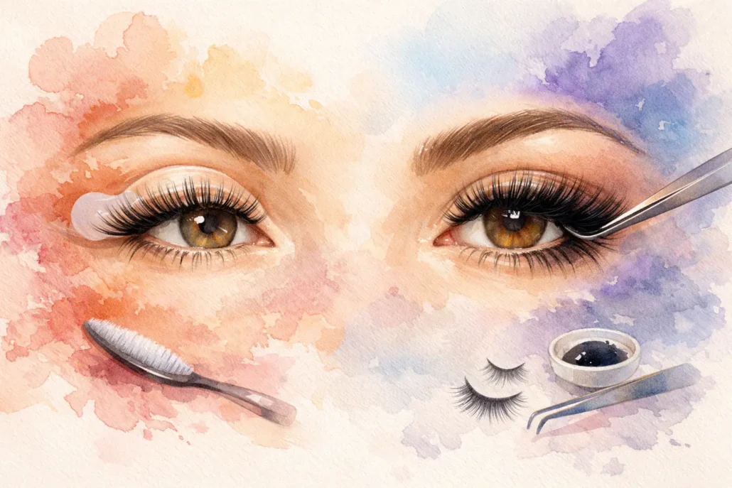 Lash lift eller vippeextensions - hvad passer dig?