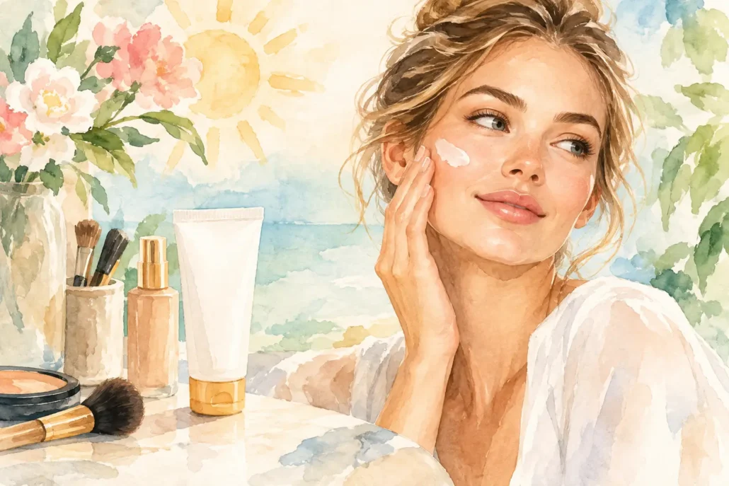 Bedste solcreme under makeup til hverdag