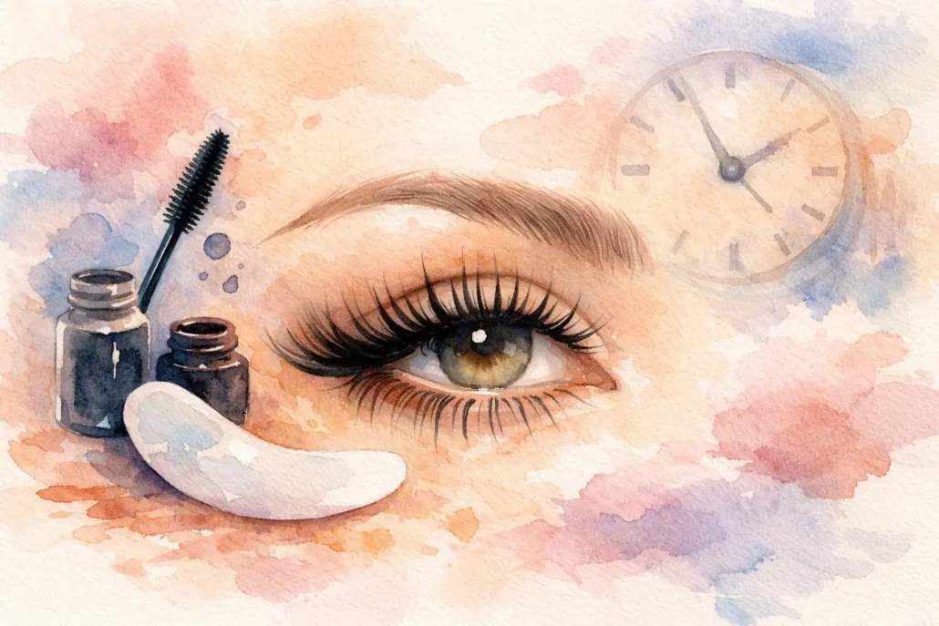 Hvor længe holder lash tint på vipperne?